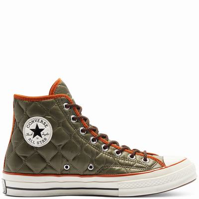 Converse Unisex Workwear Quilting Chuck 70 - Naisten Matalavartiset Tennarit - Vihreä